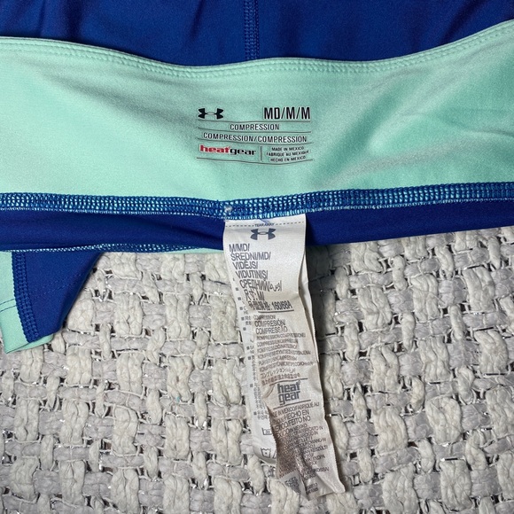 3for50$ Under Armour Heat Gear Compression Pants Women's Size m - Picture 2 of 4